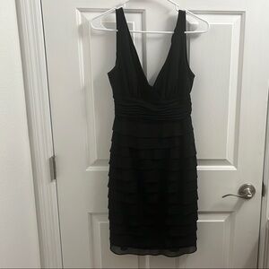 SL Fashions Black V-Neck Sleeveless Bodycon Mini Dress